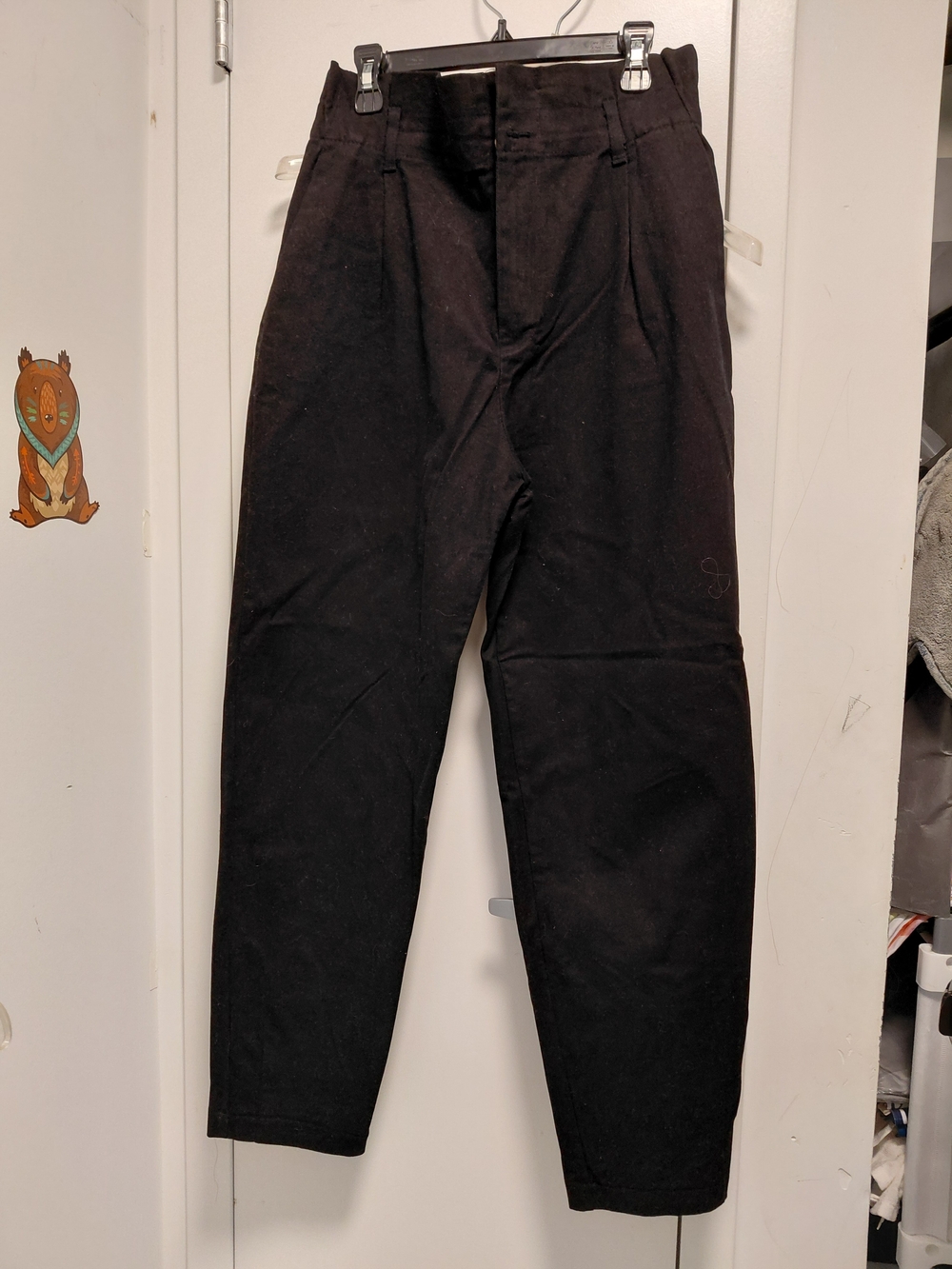 Zara Black High-Rise Chinos